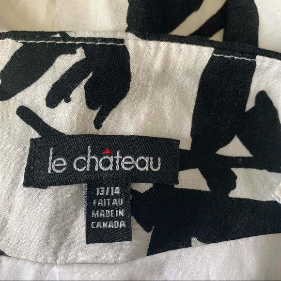 Le Chateau Black & White Cotton Skirt - Picture 7 of 9